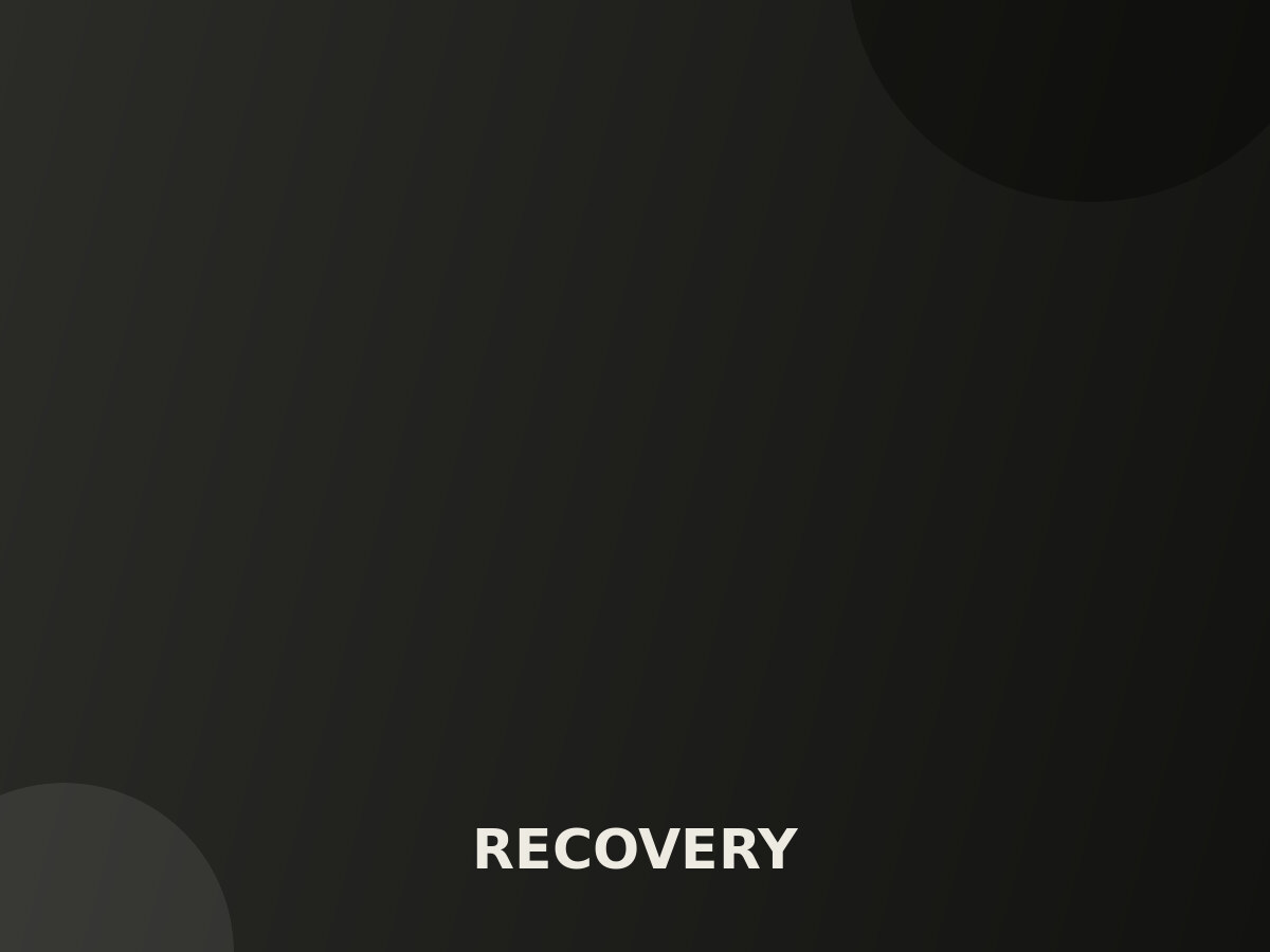 Muted branded cover image for the recovery category
